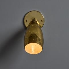 Mauri Almari Pair of 1950s Mauri Almari Perforated Brass Sconces for Itsu - 3921340