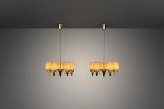 Mauri Almari Pair of Mauri Almari 51168 Chandeliers for Idman Oy Finland 1950s - 3768853