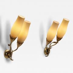 Mauri Almari Pair of Mauri Almari 71020 Wall Lights for Idman Finland 1950s - 3707239