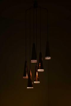 Mauri Almari Scandinavian Modern Ceiling Lamp in Brass by Mauri Almari 1950s - 4744247