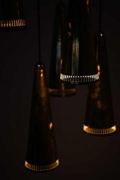 Mauri Almari Scandinavian Modern Ceiling Lamp in Brass by Mauri Almari 1950s - 4744248