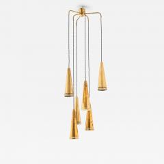Mauri Almari Scandinavian Modern Ceiling Lamp in Brass by Mauri Almari 1950s - 4746225