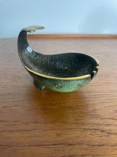 Maurice Ascalon Pal Bell Whale Brass and Enamel Ashtray Catchall by Maurice Ascalon - 3963502