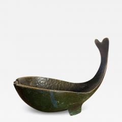 Maurice Ascalon Pal Bell Whale brass and enamel dish catchall by Maurice Ascalon - 3966315