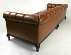 Maurice Bailey Biscuit Tufted Leather Sofa by Maurice Bailey for Monteverdi Young - 171433