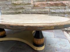 Maurice Bailey Maurice Bailey for Monteverdi Young Tesselated Travertine Trefoil Coffee Table - 4729531