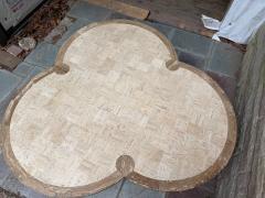 Maurice Bailey Maurice Bailey for Monteverdi Young Tesselated Travertine Trefoil Coffee Table - 4729588