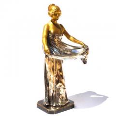 Maurice Bouval Maurice Bouval Gilt and Silvered Bronze Art Nouveau Figure - 3136115