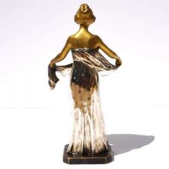 Maurice Bouval Maurice Bouval Gilt and Silvered Bronze Art Nouveau Figure - 3136119
