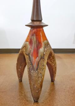 Maurice Chalvignac 1970s Ceramic Floor Lamp in the Style of Maurice Chalvignac - 2018182