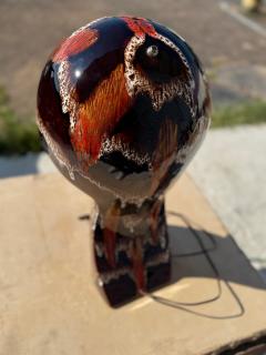 Maurice Chalvignac Maurice Chalvignac Lava Glazed Ceramic Mushroom Table Lamp - 4323195