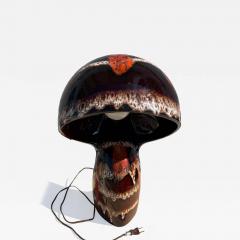 Maurice Chalvignac Maurice Chalvignac Lava Glazed Ceramic Mushroom Table Lamp - 4325693
