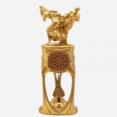 Maurice Dufr ne Maurice Dufr ne and F lix Voulot Gilt Bronze Art Nouveau Clock - 3154496