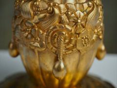Maurice Dufr ne Maurice Dufrene Small Gilt Bronze Lamp - 1570020