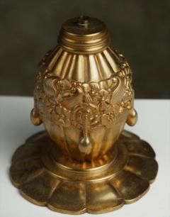 Maurice Dufr ne Maurice Dufrene Small Gilt Bronze Lamp - 1570022
