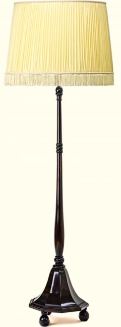 Maurice Dufr ne Maurice Dufrene art deco rosewood carved floor lamp - 877576