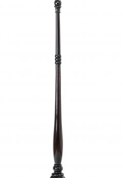 Maurice Dufr ne Maurice Dufrene art deco rosewood carved floor lamp - 877579