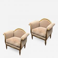 Maurice Dufr ne Maurice Dufrene awesome refined art deco carved gilt wood frame chairs - 1298442