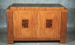 Maurice Dufr ne Maurice Dufrene cabinet in satinwood and purpleheart - 3031422