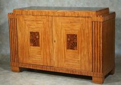 Maurice Dufr ne Maurice Dufrene cabinet in satinwood and purpleheart - 3031423
