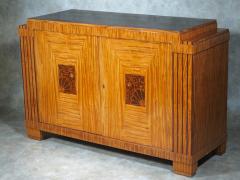 Maurice Dufr ne Maurice Dufrene cabinet in satinwood and purpleheart - 3031425