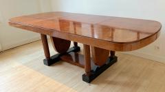 Maurice Dufr ne Maurice Dufrene longest extendable amboina burl dinning table - 2478985