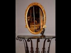 Maurice Dufr ne Maurice Dufrene sculpted and gilt wood mirror - 3165008