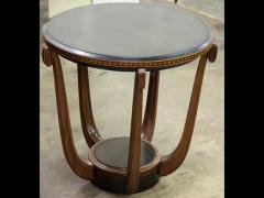 Maurice Dufr ne Maurice Dufrene side table w marquetry apron - 3128125