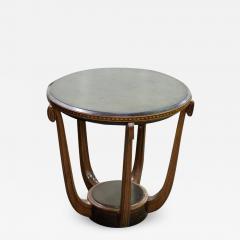 Maurice Dufr ne Maurice Dufrene side table w marquetry apron - 3132459