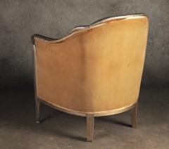 Maurice Dufr ne Maurice Dufrene single silver leaf armchair - 4794424