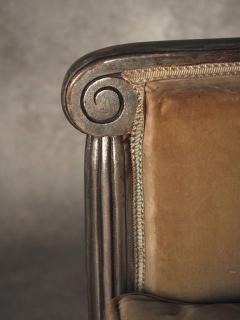 Maurice Dufr ne Maurice Dufrene single silver leaf armchair - 4794428