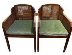 Maurice Dufr ne Pair of Maurice Dufr ne 1925 Art Deco Caned Armchairs - 4251111