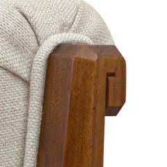 Maurice Dufr ne Pair of Upholstered Art Deco Armchairs by Maurice Dufr ne - 4192111