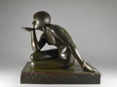 Maurice Guiraud Riviere MAURICE GUIRAUD RIVI RE ICONIC BRONZE SCULPTURE ENIGMA - 4046254