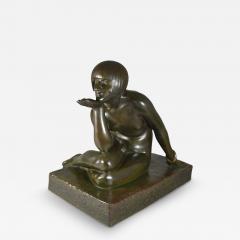 Maurice Guiraud Riviere MAURICE GUIRAUD RIVI RE ICONIC BRONZE SCULPTURE ENIGMA - 4047863