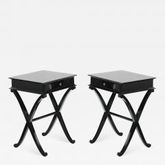 Maurice Hirsch Maurice Hirsch signed pair of black pair of coffee table or nightstands - 831049