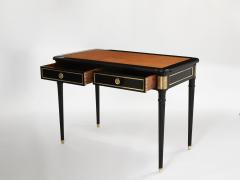 Maurice Hirsch Stamped Maurice Hirsch Louis XVI ebonized desk bureau plat 1960s - 2937080