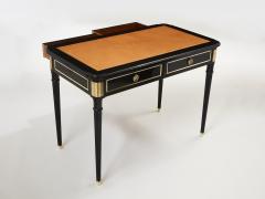 Maurice Hirsch Stamped Maurice Hirsch Louis XVI ebonized desk bureau plat 1960s - 2937084