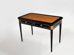 Maurice Hirsch Stamped Maurice Hirsch Louis XVI ebonized desk bureau plat 1960s - 2937085