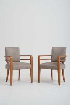 Maurice Jallot Art Deco Armchairs by Maurice Jallot 1900 1971 - 2835109