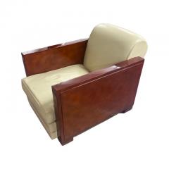 Maurice Jallot Art Deco Pair of Club Chairs by Maurice Jallot - 2913639