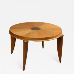 Maurice Jallot Ash radial veneer art deco coffee table by Maurice Jallot - 901767