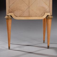 Maurice Jallot Maurice Jallot French Art Deco Parchment Inlaid Cabinet - 4563964