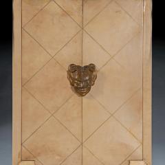 Maurice Jallot Maurice Jallot French Art Deco Parchment Inlaid Cabinet - 4563966
