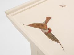 Maurice Jallot Maurice Jallot coffee table oak wood painted carved birds 1930 - 4599320