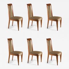 Maurice Jallot Maurice Jallot set of 6 dining chairs in oak - 3143669