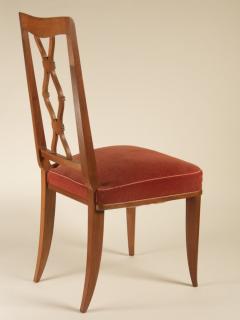 Maurice Jallot Maurice Jallot set of 8 cherry dining chairs - 3140352