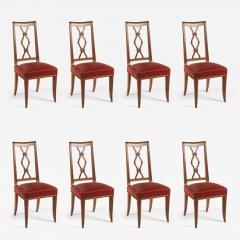 Maurice Jallot Maurice Jallot set of 8 cherry dining chairs - 3143653