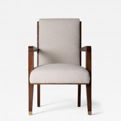 Maurice Jallot Modernist Mahogany Armchair by Maurice Jallot - 1453340