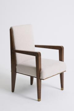 Maurice Jallot Modernist Mahogany Armchair by Maurice Jallot - 4500225